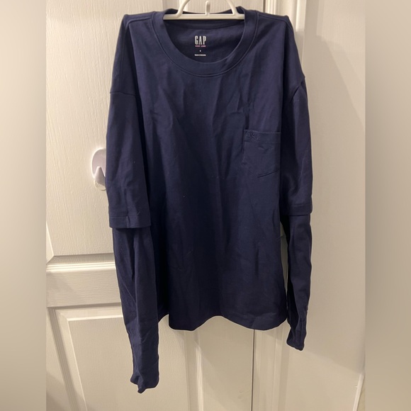 SANDY LIANG Navy Long Sleeve T-Shirt - Picture 8 of 8